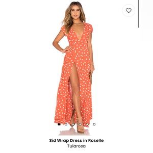 Sid polka dot tularosa dress red